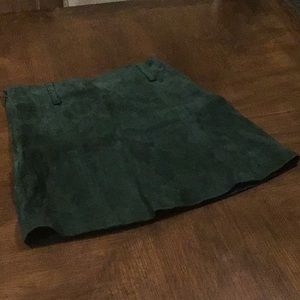 Suede Green skirt